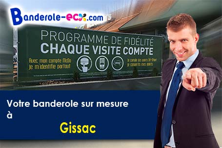 Recevez votre banderole publicitaire à Gissac (Aveyron/12360)