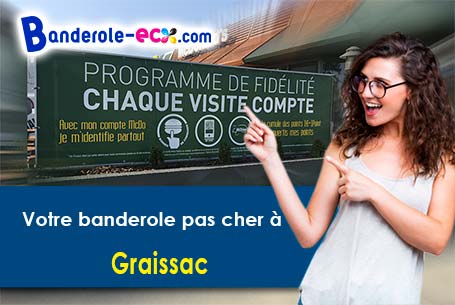 A Graissac (Aveyron/12420) recevez votre banderole pas cher