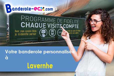 Recevez votre banderole personnalisée à Lavernhe (Aveyron/12150)