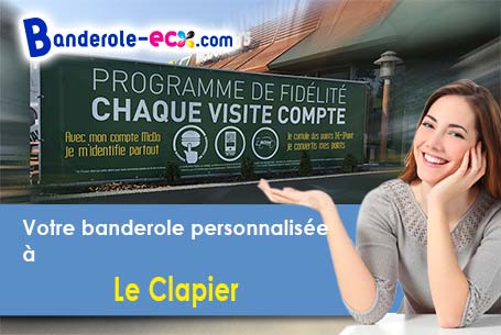 A Le Clapier (Aveyron/12540) recevez votre banderole pas cher