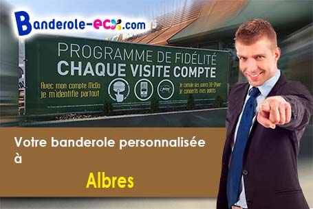 A Albres (Aveyron/12220) recevez votre banderole pas cher