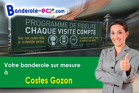 A Costes-Gozon (Aveyron/12400) recevez votre banderole publicitaire