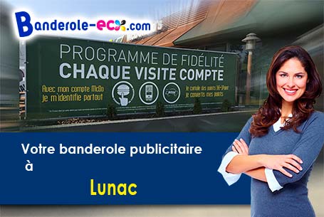 Recevez votre banderole pas cher à Lunac (Aveyron/12270)