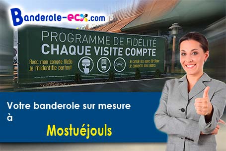 A Mostuéjouls (Aveyron/12720) recevez votre banderole personnalisée