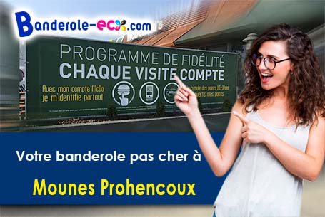 A Mounes-Prohencoux (Aveyron/12370) recevez votre banderole publicitaire