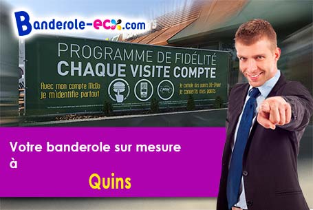 Recevez votre banderole pas cher à Quins (Aveyron/12800)