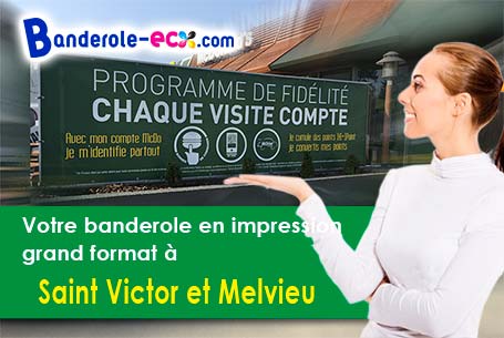 Recevez votre banderole personnalisée à Saint-Victor-et-Melvieu (Aveyron/12400)