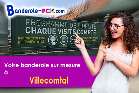 A Villecomtal (Aveyron/12580) recevez votre banderole publicitaire