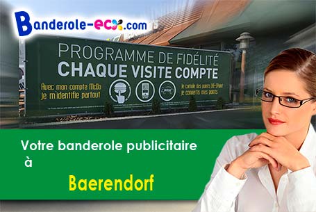 Création gratuite de votre banderole publicitaire à Baerendorf (Bas-Rhin/67320)