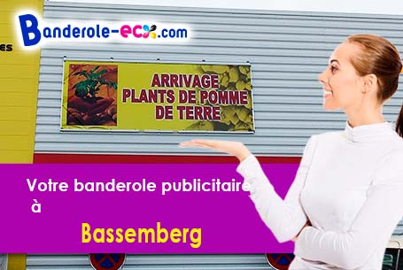Création gratuite de votre banderole publicitaire à Bassemberg (Bas-Rhin/67220)