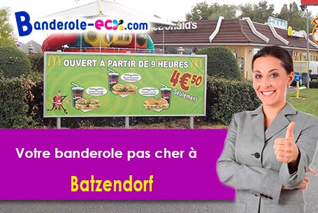 Création gratuite de votre banderole publicitaire à Batzendorf (Bas-Rhin/67500)