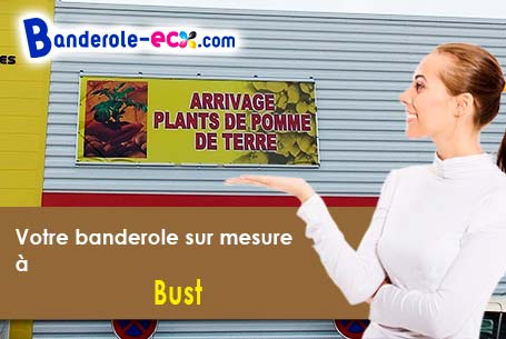 Création gratuite de votre banderole publicitaire à Bust (Bas-Rhin/67320)