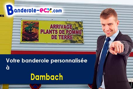 Création gratuite de votre banderole publicitaire à Dambach (Bas-Rhin/67110)