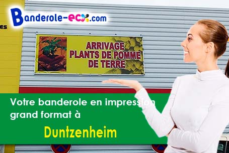 Création gratuite de votre banderole publicitaire à Duntzenheim (Bas-Rhin/67270)