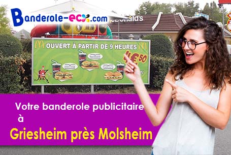 Création inclus pour votre banderole pas cher à Griesheim-près-Molsheim (Bas-Rhin/67210)