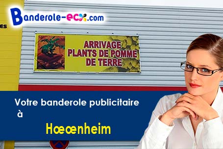 Création gratuite de votre banderole publicitaire à Hnheim (Bas-Rhin/67800)