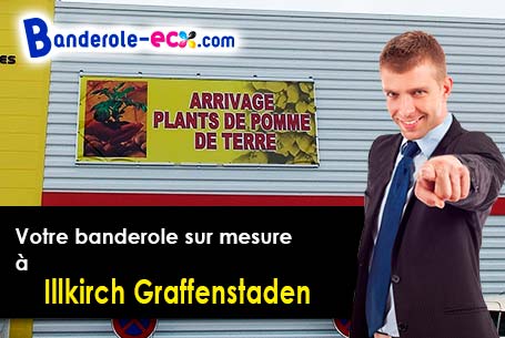 Création gratuite de votre banderole publicitaire à Illkirch-Graffenstaden (Bas-Rhin/67400)