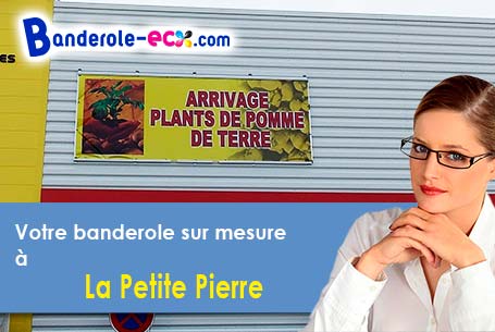 Création gratuite de votre banderole publicitaire à La Petite-Pierre (Bas-Rhin/67290)