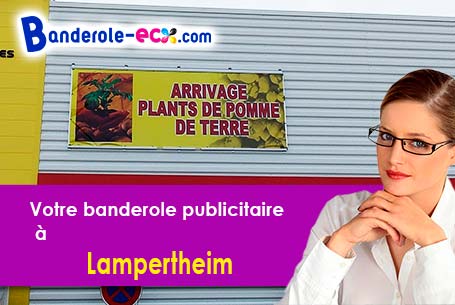 Création inclus pour votre banderole pas cher à Lampertheim (Bas-Rhin/67450)