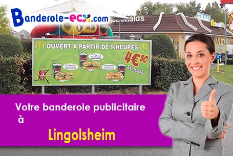 Création gratuite de votre banderole publicitaire à Lingolsheim (Bas-Rhin/67380)