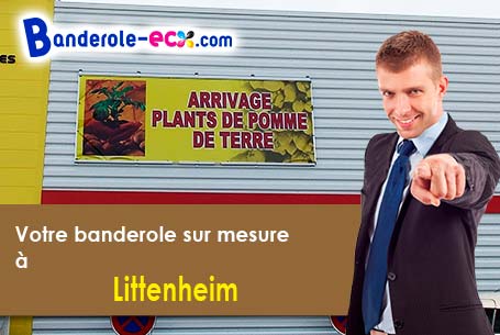 Création gratuite de votre banderole publicitaire à Littenheim (Bas-Rhin/67490)