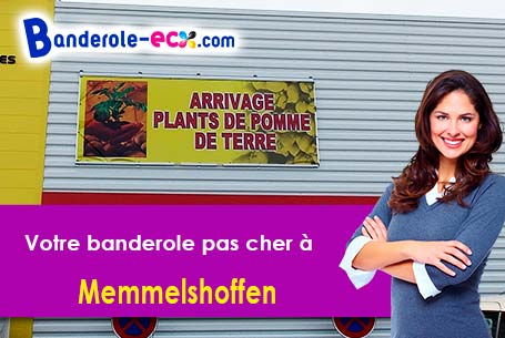 Création gratuite de votre banderole publicitaire à Memmelshoffen (Bas-Rhin/67250)