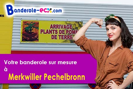 Création inclus pour votre banderole pas cher à Merkwiller-Pechelbronn (Bas-Rhin/67250)