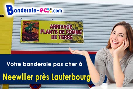 Création gratuite de votre banderole publicitaire à Neewiller-près-Lauterbourg (Bas-Rhin/67630)