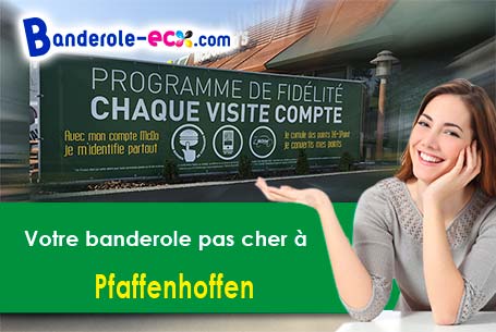 Création gratuite de votre banderole publicitaire à Pfaffenhoffen (Bas-Rhin/67350)