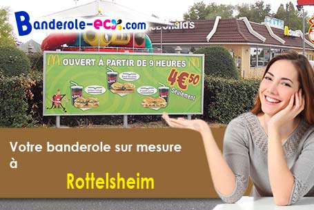 Création gratuite de votre banderole publicitaire à Rottelsheim (Bas-Rhin/67170)
