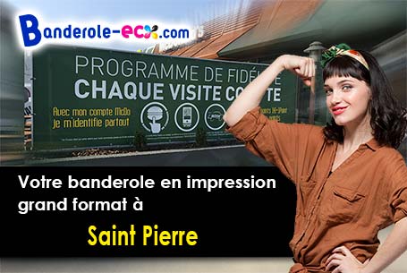 Création gratuite de votre banderole publicitaire à Saint-Pierre (Bas-Rhin/67140)