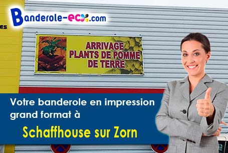 Création gratuite de votre banderole publicitaire à Schaffhouse-sur-Zorn (Bas-Rhin/67270)