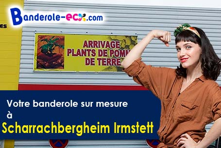 Création gratuite de votre banderole publicitaire à Scharrachbergheim-Irmstett (Bas-Rhin/67310)