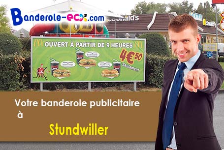 Création gratuite de votre banderole publicitaire à Stundwiller (Bas-Rhin/67250)