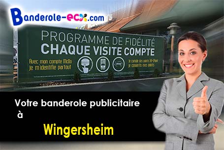Création gratuite de votre banderole publicitaire à Wingersheim (Bas-Rhin/67170)