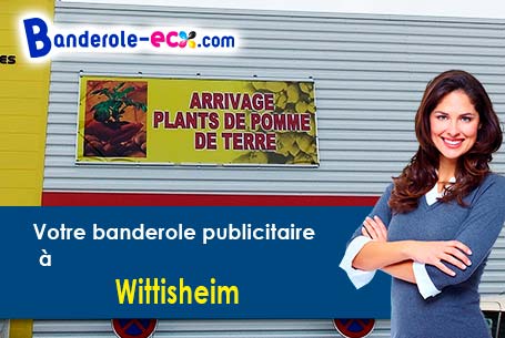 Création gratuite de votre banderole publicitaire à Wittisheim (Bas-Rhin/67820)