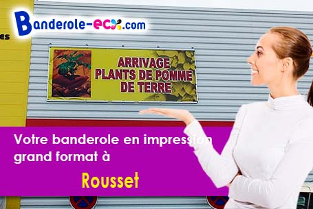 Recevez votre banderole publicitaire à Rousset (Bouches-du-Rhône/13790)