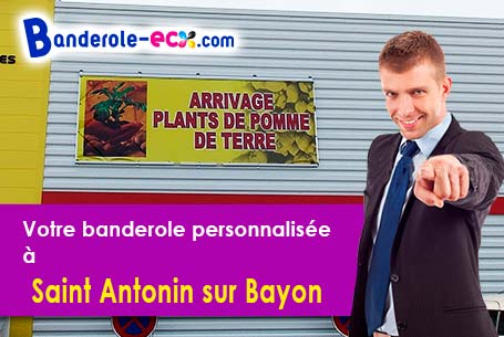 A Saint-Antonin-sur-Bayon (Bouches-du-Rhône/13100) recevez votre banderole personnalisée