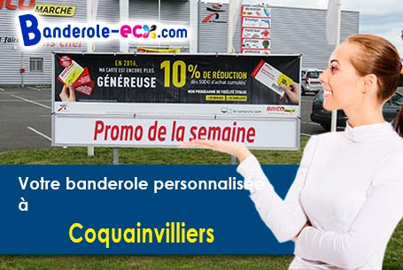 Recevez votre banderole publicitaire à Coquainvilliers (Calvados/14130)
