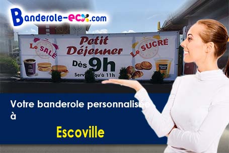 Recevez votre banderole pas cher à Escoville (Calvados/14850)