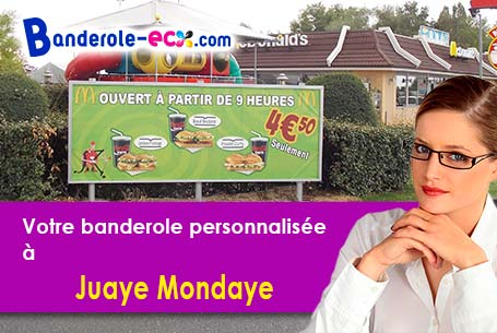 A Juaye-Mondaye (Calvados/14250) impression de banderole personnalisée