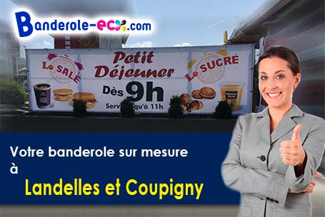Impression de banderole publicitaire à Landelles-et-Coupigny (Calvados/14380)