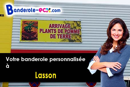 A Lasson (Calvados/14740) impression de banderole publicitaire