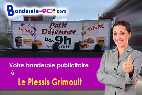 Recevez votre banderole personnalisée à Le Plessis-Grimoult (Calvados/14770)