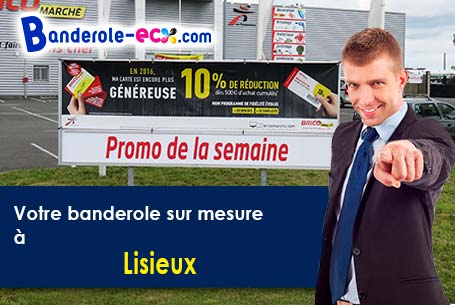 A Lisieux (Calvados/14100) impression de banderole publicitaire