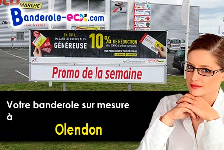Recevez votre banderole publicitaire à Olendon (Calvados/14170)
