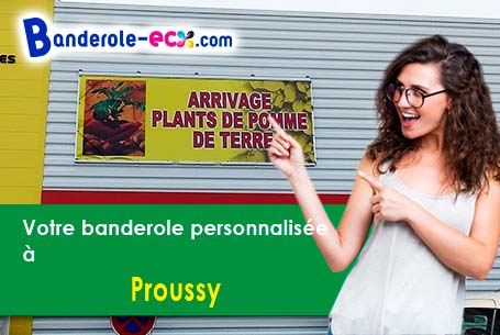 Recevez votre banderole personnalisée à Proussy (Calvados/14110)