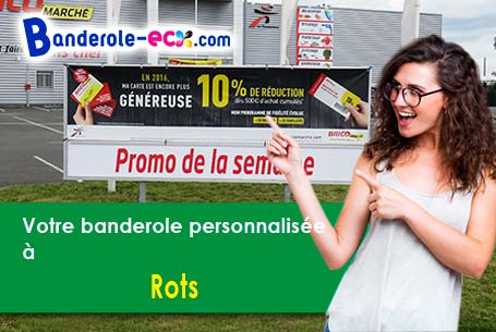 A Rots (Calvados/14980) impression de banderole publicitaire