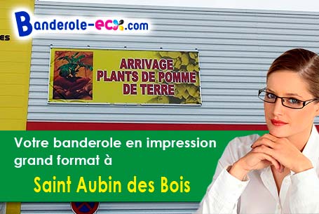 A Saint-Aubin-des-Bois (Calvados/14380) recevez votre banderole personnalisée