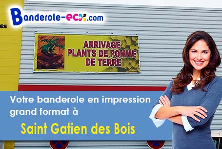 A Saint-Gatien-des-Bois (Calvados/14130) recevez votre banderole publicitaire